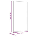 Wall Mirror 50x100 cm Glass Rectangle 350451