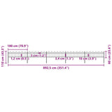 Garden Fence Steel Tough Modern 277642