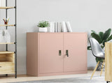 Storage Cabinet Pink 90 x 40 x 90 cm Steel 891641