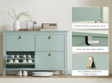 Modern Four-Drawer Shoe Cabinet - Green T3398P341273