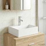 Bathroom Wash Basin Chrome 39 x 30.5 x 12.5 cm Metal 890220