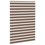 Zebra Blind Brown 165x200 cm Fabric Width 160.9 cm Polyester 4014378