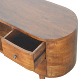 Chestnut Rounded Entertainment Unit IN894