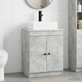 Bathroom Furniture Set Concrete Grey Engineered Wood 3404253