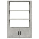 Sideboard Concrete Grey 80x30x119.5 cm Engineered Wood 819472