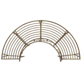 Tree Bench 4-Seater 160 x 80 x 89 cm Steel Antique Brown 42029526