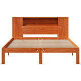 Bookcase Bed without Mattress Wax Brown 140x190cm Solid Wood Pine 3322527
