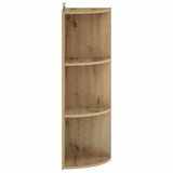 Corner Shelf 3-Tier 41.5 x 41.5 x 107.5 cm Engineered Wood 8016349