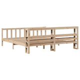 Bed Frame without Mattress 200x200 cm Solid Wood Pine 3305769
