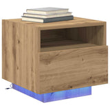 Bedside Cabinet with Drawer 2 pcs Artisan Oak 40 x 39 x 37 cm 863069