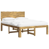 Double Bed Frame with Headboard ROSTOCK White 140 x 200 cm 3405415