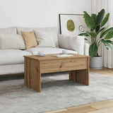 Coffee Table Artisan Oak 80x50.5x41.5 cm Engineered Wood 856931
