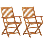 3 Piece Folding Bistro Set solid Acacia Wood 43381