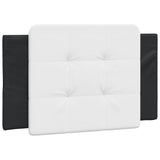 Bed Frame without Mattress "Zadar" Black and White 100x200 cm Faux Leather 3208168