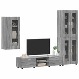 TV Cabinet Set FLORIN 3 pcs Grey Sonoma Engineered Wood 3397950