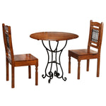 ZNTS Bistro Set 3 Pieces Solid Acacia Wood 275335