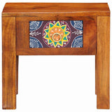 Side Table with Drawer with Storage Brown 40 x 30 x 36 cm 4016511