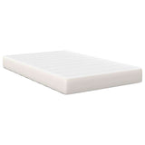 Bed Mattress with Mattress Cream 120 x 200 cm Fabric 42008283