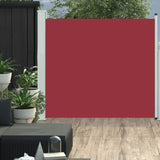 Patio Retractable Side Awning 170x300 cm Red 317889