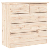 Highboard ALTA 77x35x165 cm Solid Wood Pine 3187779