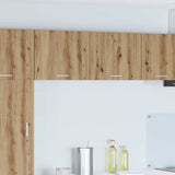 Hanging Cabinet 2 pcs Artisan Oak and White 50 x 31 x 40 cm 884161