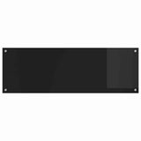 Kitchen Backsplash 2 pcs Black 120 x 40 cm Tempered Glass 3415497