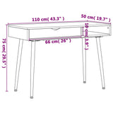 Computer Desk with Drawer Brown 110x50x75 cm Engineered Wood 358621