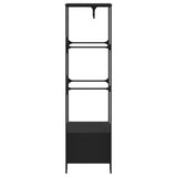 Wardrobe Black 90x50x180 cm Engineered Wood 848669