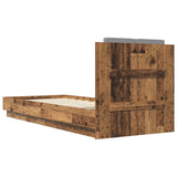 Bed Frame with Headboard Old Wood 80 x 200 cm Engineered Wood 3429576