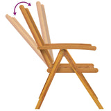 Garden Chair 8 pcs Brown 57 x 72 x 109 cm Solid Acacia Wood 3154136