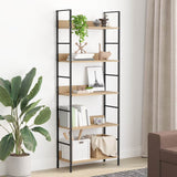 288227 5-Layer Book Shelf Oak 60x27,6x158,5 cm Engineered Wood