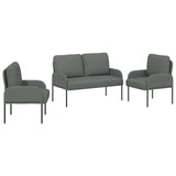 Sofa Sets with Cushion 3 pcs Dark Grey 115 x 56 x 80 cm Plywood 3406209