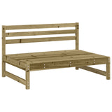 ZNTS 2 Piece Garden Lounge Set Impregnated Wood Pine 825729