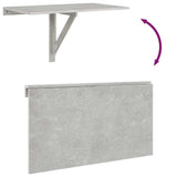 Folding Wall Table Concrete Grey 100x60x56 cm Engineered Wood 342648