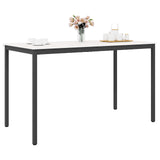 Bar Table White 180 x 90 x 105 cm Solid Pine Wood 892812