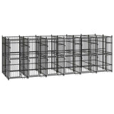 Outdoor Dog Kennel Steel 11.06 m 3097941