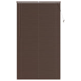Venetian Blind Dark Brown with Pattern 213 x 120 cm 25 mm PVC 42003805