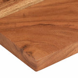 Table Top 60x40x2.5 cm Rectangular Solid Wood Acacia 370904