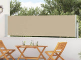 Retractable Side Awning Beige 500 x 100 cm Polyester 42035322