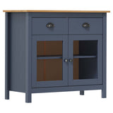 Sideboard Hill Grey 90x40x80 cm Solid Pine Wood 288941