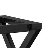 Dining Table Legs X-Frame 120x60x73 cm Steel 357910