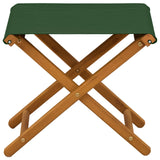 Deck Chair 2 pcs Solid Eucalyptus Wood Green 42024897