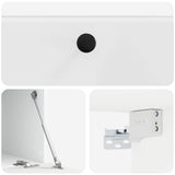 Wall-Mounted TV Cabinet 59.5 x 41 x 30 cm High Gloss White 899189