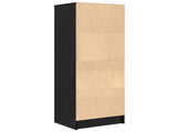 Highboard with Drawer Black Oak 45.5 x 34 x 127 cm 869363