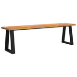 3 Piece Dining Set with Live Edge Solid Wood Acacia 3157526