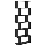 Book Cabinet Black Oak 70 x 24 x 193.5 cm Engineered Wood 869253