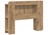 Headboard Cabinet with Storage Artisan Oak Engineered Wood 8001254