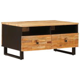 Coffee Table with Drawer Brown 80 x 54 x 40 cm Solid Mango Wood 4018309