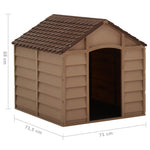 Dog House Brown 71x71.5x68 cm PP 316180