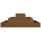 Planter Honey Brown 80x80x27 cm Solid Wood Pine 823895